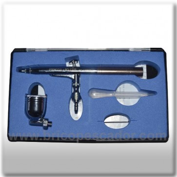 Aerógrafo gravedad codo ajustable 3 mm.