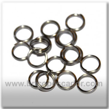 Anilla abierta doble loop acero 6 mm.