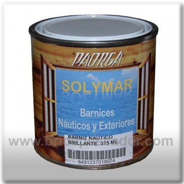 Barniz náutico transparente brillante.