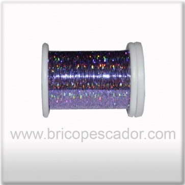 Hilo holográfico bobina lila