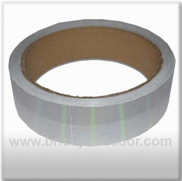 Rollo de adhesivo holografico patrón liso