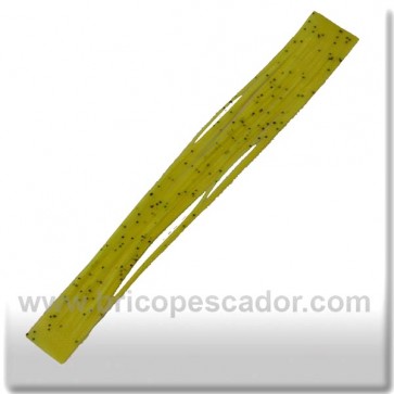 Faldillín vinilo 20 fibras Amarillo puntos negros (5 unid.)