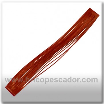 Faldillín vinilo 20 fibras rojo (5 unid.)