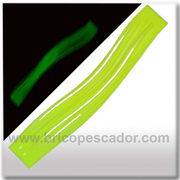 Faldillín vinilo 20 fibras amarillo fluor luminiscente (5unid.)