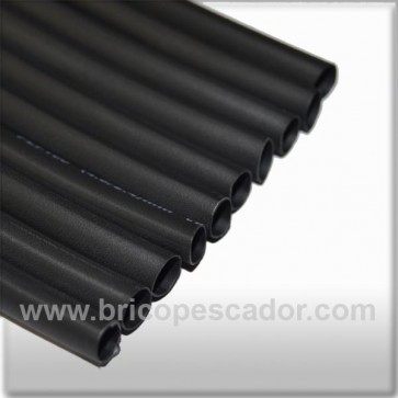 Funda termorretractil 10 cm y 6 mm de diámetro. Negro.