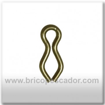 Grapa para anilla dorada #1