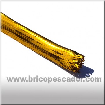 Tubo de mylar color oro. 8 mm.