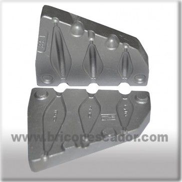 Molde plomada alas de 25 a 60 quitavueltas