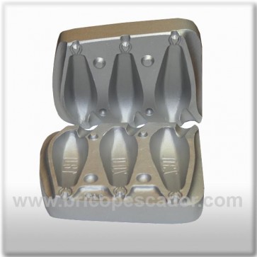 Molde aluminio hexagonal 180, 200 y 230 gr.