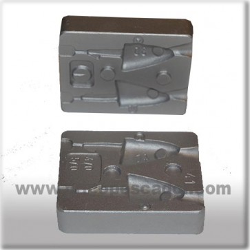 Molde 2 jigs cabeza de pez de 30 y 40 gr.