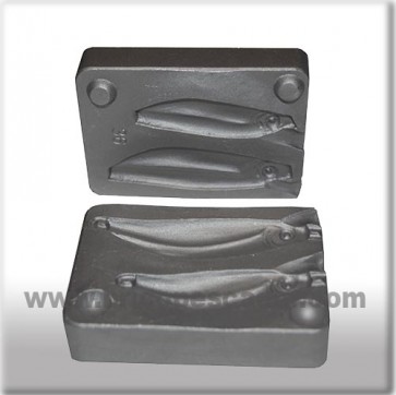 Molde 2 jigs de 40 y 80 gr.