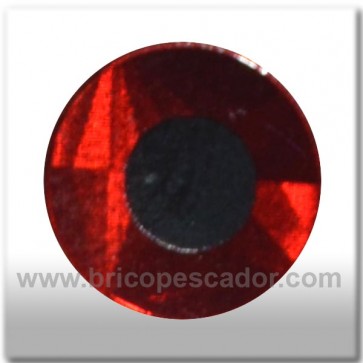 Ojos Planos 5 mm. Rojo