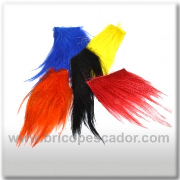 pelo de cabra teñido