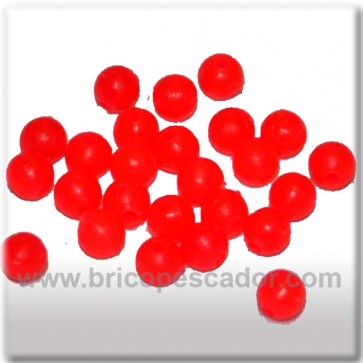 perla perforada 5mm naranja