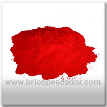 pintura en polvo roja