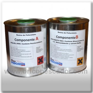 Resina de poliuretano de dos componentes rígida y de elevada dureza