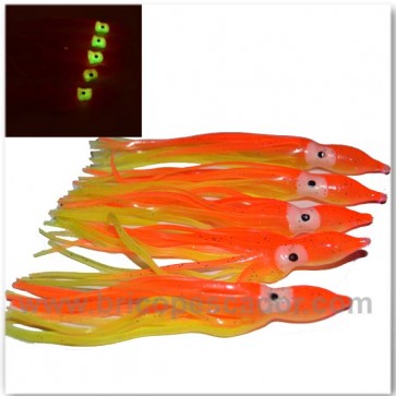 pulpitos vinilos naranja 10cm