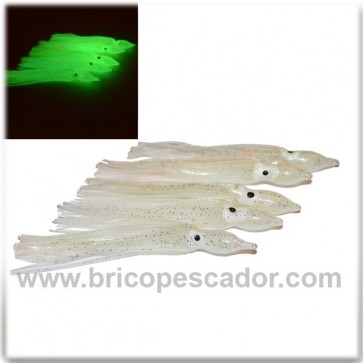 pulpitos vinilo blanco luminiscente 10cm