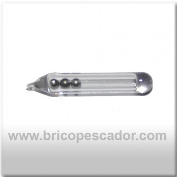 Sonajero de vidrio 18 X 3 mm.