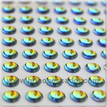 Ojos 3d super iridiscente 6 mm.