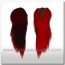 bucktail completo teñido rojo