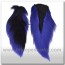 bucktail completo teñido azul purpura
