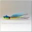 Señuelo artesanal Bullet bucktail 56 gr. azul, amarillo y blanco.