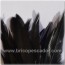 Mazo de plumas  de gallo negras