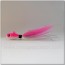 Señuelo artesal Minnow bucktail 56 gr. rosa y blanco
